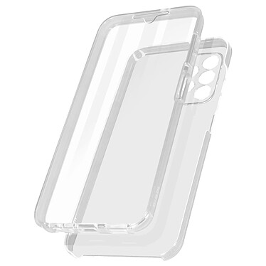 Avizar Coque pour Samsung Galaxy A13 Intégrale Arrière Rigide Transparent et Avant Souple  transparent