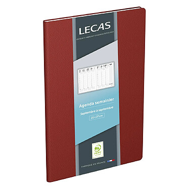 LECAS Agenda Scolaire semainier Classique 21x27cm Assorti aléatoire