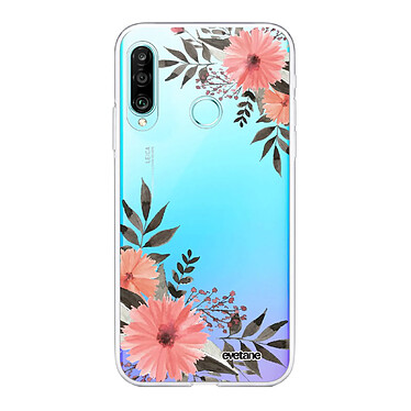 Evetane Coque Huawei P30 Lite/ P30 Lite XL 360 intégrale transparente Motif Fleurs roses Tendance