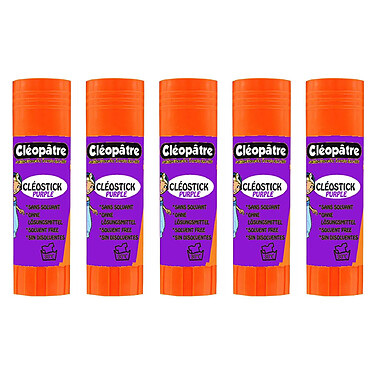 CLÉOPÂTRE Bâton de Colle 'Cléostick Purple' en 8 gr x 5