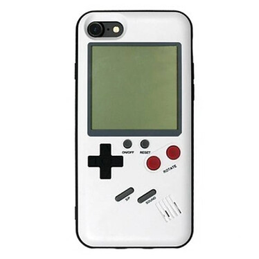 Muvit Coque pour iPhone SE / 8 / 7 / 6S / 6 Retro Game Élégante Blanc