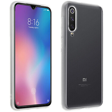 Avizar Coque Xiaomi Mi 9 SE Silicone Souple et Film Ecran Verre Trempé 9H