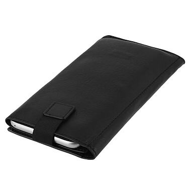 Acheter Avizar Etui Slim Smartphones Taille XXL - Etui Portefeuille Cuir Noir modèle Qialino