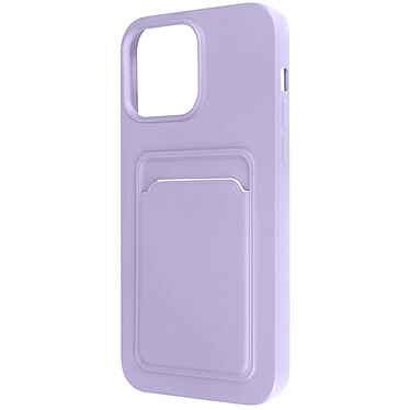 Avizar Coque pour iPhone 14 Pro Max Silicone Souple Porte-carte Fine Légère  lavande