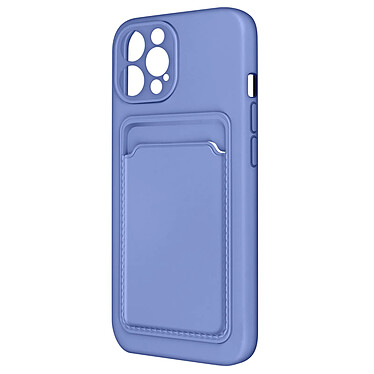 Forcell Coque pour iPhone 13 Pro Silicone Souple Porte-carte Fine Légère  Violet