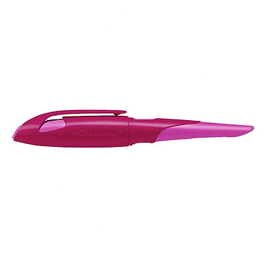 STABILO Stylo plume -EASYbirdy- Stylo ergonomique rechargeable - Rose - Droitier