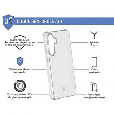 Avis Force Case Coque pour Galaxy S23 FE Renforcée Système Tryax Inserts 3D Transparent