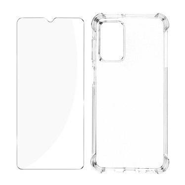 Avizar Pack Protection pour Samsung Galaxy A23 5G et M23 5G Coque + Verre Trempé  Transparent