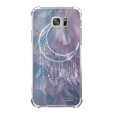 Evetane Coque Samsung Galaxy S7 anti-choc souple angles renforcés transparente Motif Lune Attrape Rêve