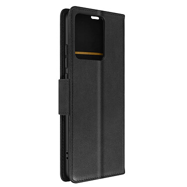 Avizar Étui Portefeuille Noir  pour Xiaomi Redmi Note 12 5G et 4G série Bara Soft Leather, Support Vidéo