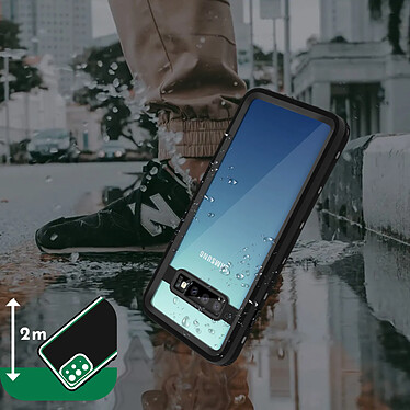 Acheter Redpepper Coque Pour Samsung Galaxy S10 Plus Bi-matière Waterproof 2m Film Écran  Noir