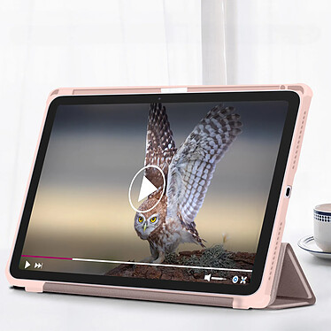 Avis Avizar Housse pour iPad Air 13 2024 Support Vidéo / Clavier Mise en Veille Rose Poudré