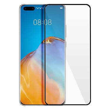 Avizar Film Huawei P40 Protection Verre Trempé 9H Résistant Transparent au Contour Noir