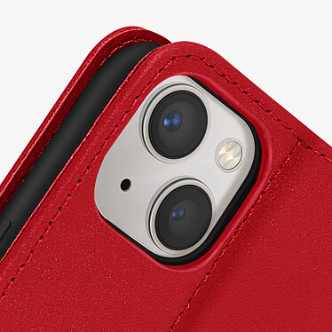 Acheter Avizar Housse Pour Apple iPhone 13 Cuir premium Porte-carte Fonction Support vidéo  rouge