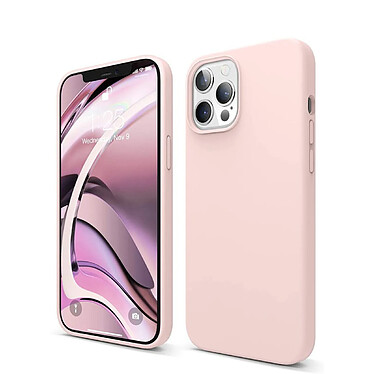 Avis Evetane Coque iPhone 12/12 Pro Silicone liquide Rose + 2 Vitres en Verre trempé Protection écran Antichocs