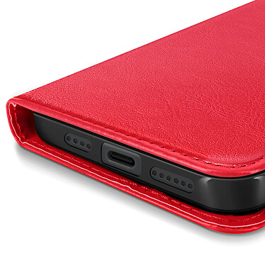 Mayaxess Étui pour iPhone 16 Pro Max Portefeuille avec Dragonne Rouge pas cher