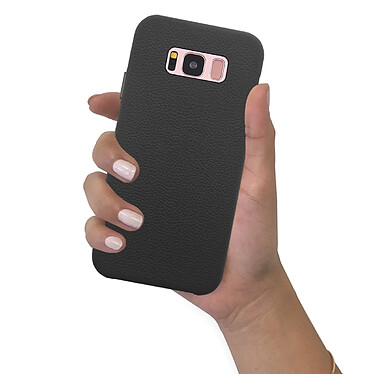 Acheter Evetane Coque Samsung Galaxy S8 effet cuir grainé Noir