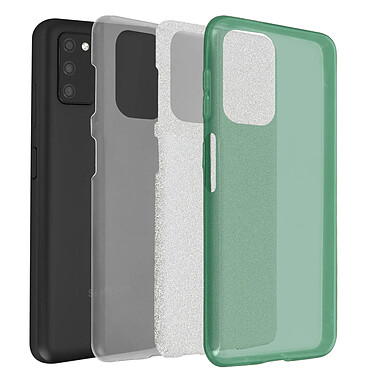 Avis Avizar Coque Samsung Galaxy A03S Paillette Amovible Silicone Semi-rigide Vert