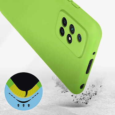 Avis Avizar Coque pour Redmi 10 et 10 2022 Semi-rigide Finition Soft-touch Fine vert