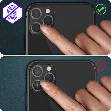 Acheter Avizar Film Caméra Apple iPhone 12 Pro Verre Trempé Anti-trace Transparent