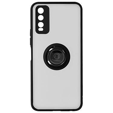 Avizar Coque Vivo Y20s / Vivo Y11s Bi-matière Bague Métallique Support Vidéo Noir