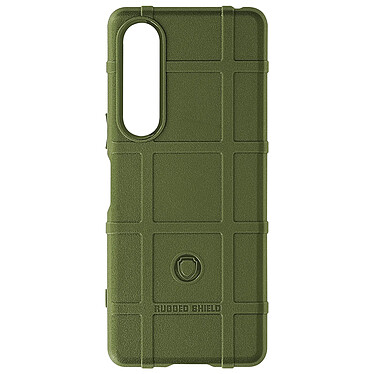 Avizar Coque pour Sony Xperia 1 V Silicone Antichoc Motif en relief  Vert Kaki