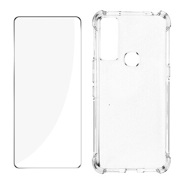 Avizar Pack Protection Pour TCL 20R Coque + Verre Trempé  Transparent