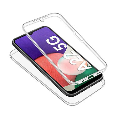 Acheter Evetane Coque Samsung Galaxy A22 5G Protection Avant Arriere 360° Intégrale Housse transparente Motif Ultra résistante