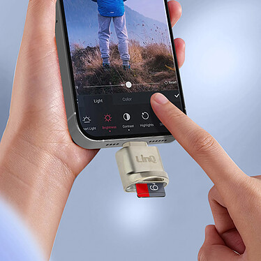 Avis LinQ Lecteur Carte Micro-SD / TF vers Lightning Transfert Rapide Compact  Argent