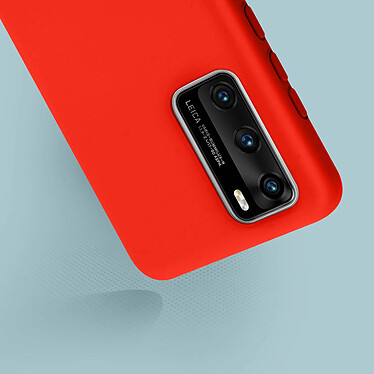 Avis Avizar Coque Huawei P40 Silicone Semi-rigide Finition Soft Touch Rouge