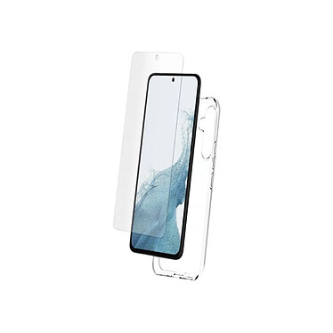 Myway Coque pour Galaxy A54 5G Souple en TPU et Protection d'Écran en Verre Trempé Transparent