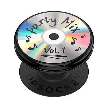 Popsockets PopGrip Design Party Mix pour Smartphone, Bague et Support Universel Noir