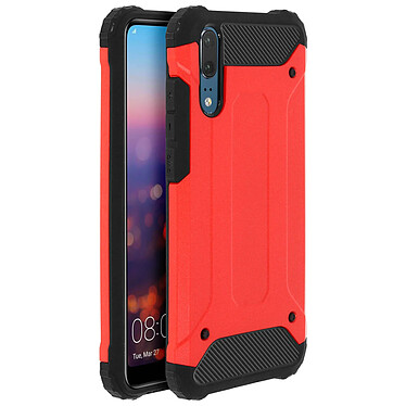 Avizar Coque Huawei P20 Coque Defender II Antichutes 1.8m Bumper Protection - Rouge