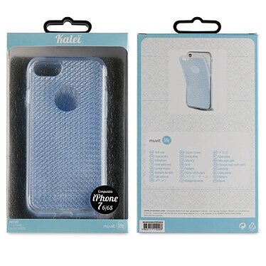 Avis Muvit Coque pour iPhone 8 / SE / 7 / 6S / 6 Kaleï en TPU Bleu