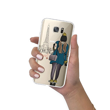 LaCoqueFrançaise Coque Samsung Galaxy S7 360 intégrale transparente Motif Working girl Tendance pas cher