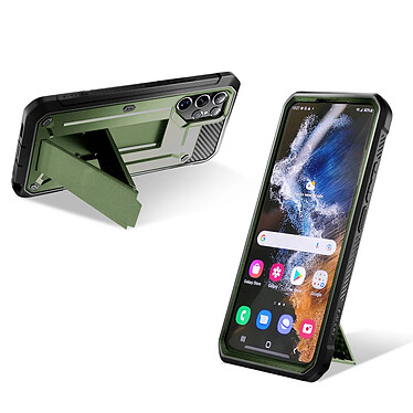 Supcase Coque pour Samsung S22 Ultra Antichoc Béquille  Unicorn Beetle Pro vert pas cher