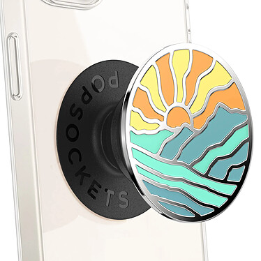 Popsockets PopGrip Enamel Mountain Rays Poignée Maintien et Support Multicolore