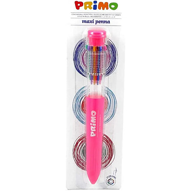 PRIMO Stylo à Bille Géant avec 10 couleurs x 12