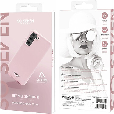 Avis So Seven Coque pour Samsung Galaxy S21 FE SMOOTHIE RECYCLE Rose