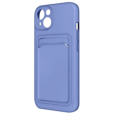 Forcell Coque pour iPhone 13 Silicone Souple Porte-carte Fine Légère  Violet