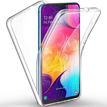 Evetane Coque Samsung Galaxy A50 360° intégrale protection avant arrière silicone transparente Motif