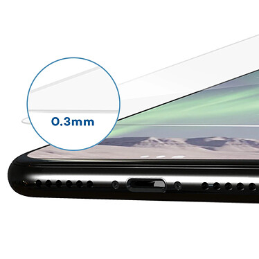 Avizar Film verre trempé Transparent Antitraces pour Apple iPhone X , Apple iPhone XS pas cher