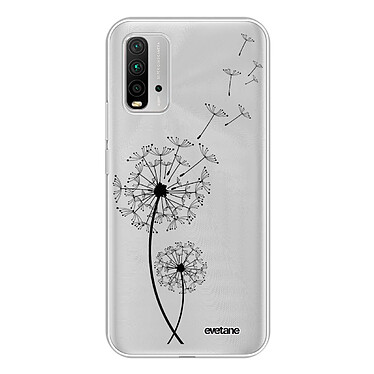 Evetane Coque Xiaomi Redmi 9T 360 intégrale transparente Motif Pissenlit Tendance