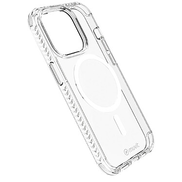 Muvit Coque pour iPhone 14 Pro Antichoc 3M Compatible MagSafe Transparent