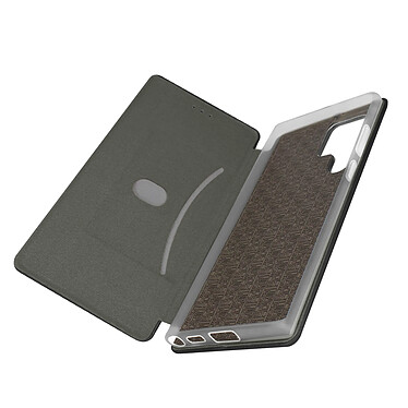 Avizar Housse pour Samsung Galaxy S22 Ultra Clapet Porte-carte Support Finition Satinée Noir