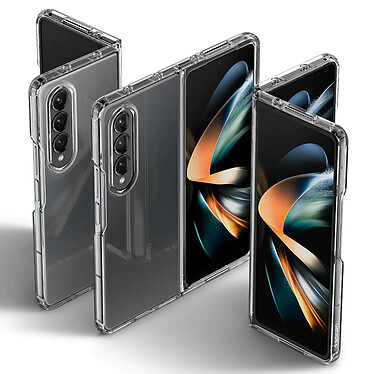 Acheter Avizar Coque pour Samsung Galaxy Z Fold 4 Silicone Gel et Verre Trempé 9H contour noir