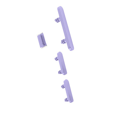 Clappio Bouton Power, Volume et Silencieux pour iPhone 12 et 12 Pro Violet