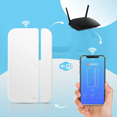 Avis Avizar Détecteur d'ouverture connecté WiFi pour Porte et Fenêtre Blanc