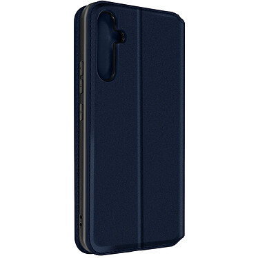 Avizar Housse pour Samsung Galaxy A34 5G Clapet Magnétique Porte-carte Support vidéo  Bleu Nuit