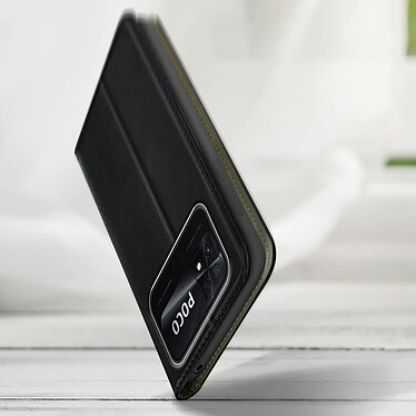 Avis Avizar Étui pour Xiaomi Poco C40 Porte-carte Fonction Support Vidéo Clapet Magnétique  Noir